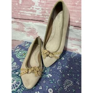 New Sperry Linden Topsider Leather Flats 8.5 Beige